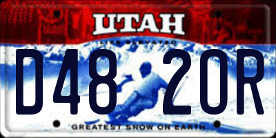 UT license plate D482OR
