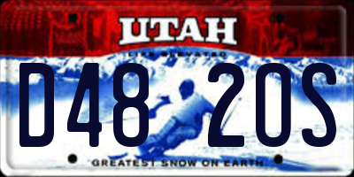 UT license plate D482OS
