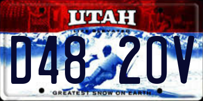 UT license plate D482OV