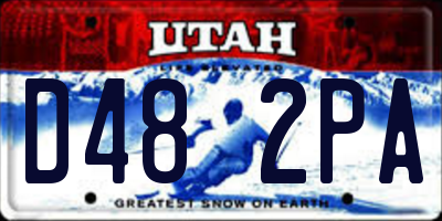 UT license plate D482PA