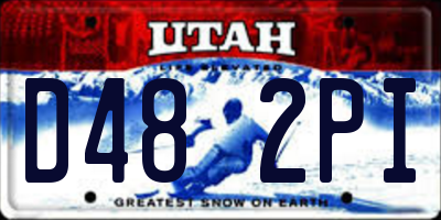 UT license plate D482PI