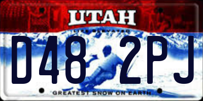 UT license plate D482PJ