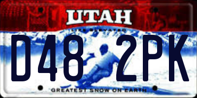 UT license plate D482PK