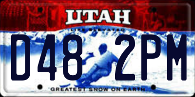 UT license plate D482PM