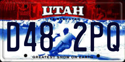UT license plate D482PQ