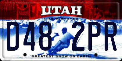 UT license plate D482PR
