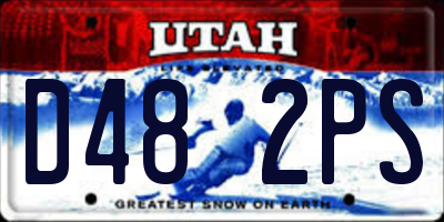 UT license plate D482PS