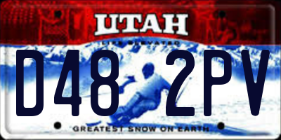 UT license plate D482PV
