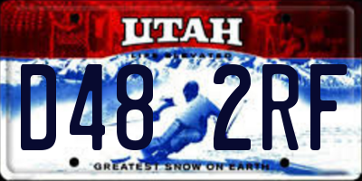UT license plate D482RF