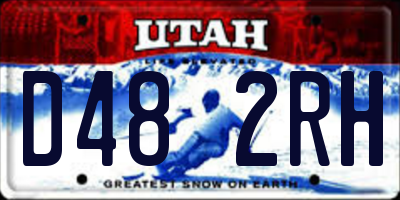 UT license plate D482RH