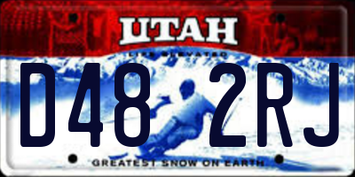 UT license plate D482RJ