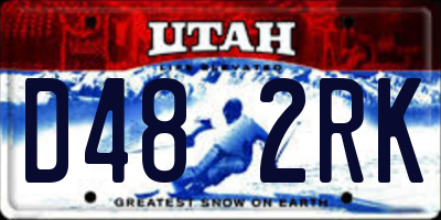 UT license plate D482RK