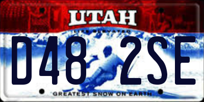 UT license plate D482SE