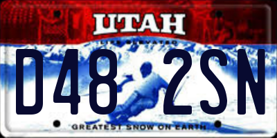 UT license plate D482SN