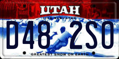 UT license plate D482SO