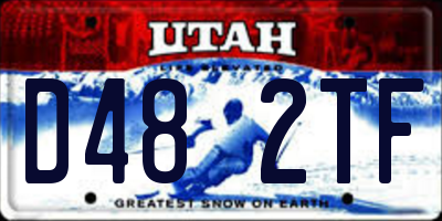 UT license plate D482TF
