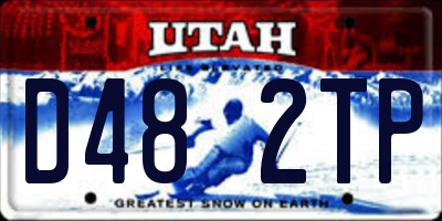 UT license plate D482TP