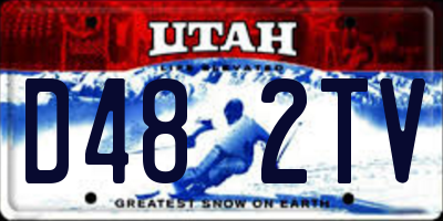 UT license plate D482TV