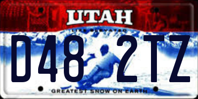 UT license plate D482TZ