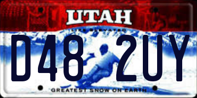 UT license plate D482UY