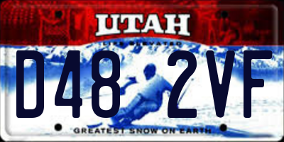 UT license plate D482VF
