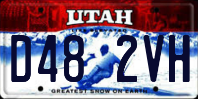 UT license plate D482VH