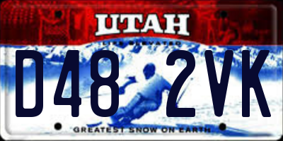 UT license plate D482VK