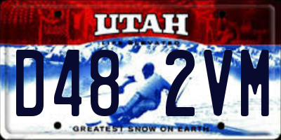 UT license plate D482VM