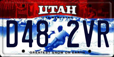 UT license plate D482VR