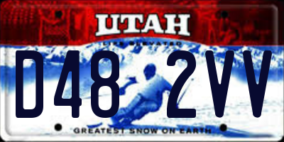 UT license plate D482VV