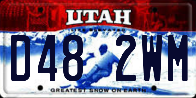 UT license plate D482WM