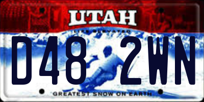 UT license plate D482WN