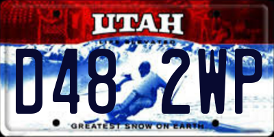 UT license plate D482WP