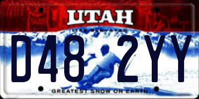 UT license plate D482YY