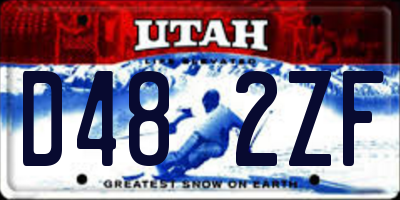 UT license plate D482ZF