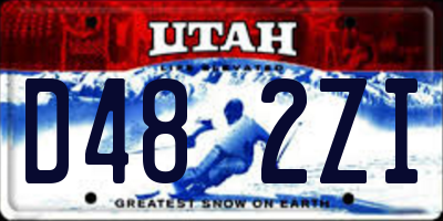 UT license plate D482ZI