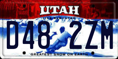 UT license plate D482ZM
