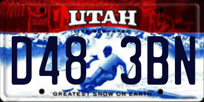 UT license plate D483BN