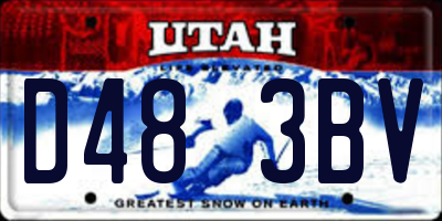 UT license plate D483BV