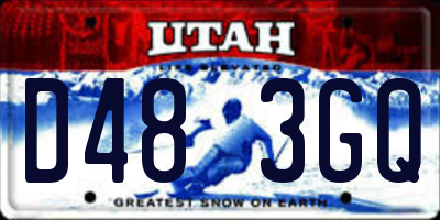 UT license plate D483GQ