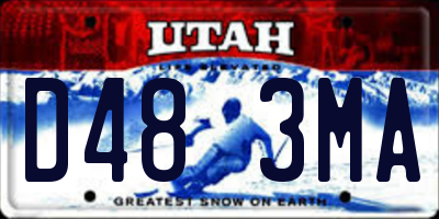 UT license plate D483MA