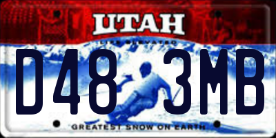 UT license plate D483MB