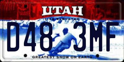 UT license plate D483MF