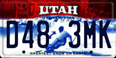UT license plate D483MK