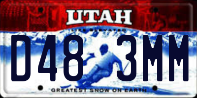 UT license plate D483MM