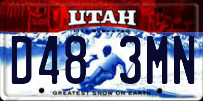 UT license plate D483MN