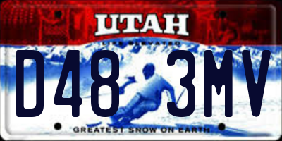UT license plate D483MV