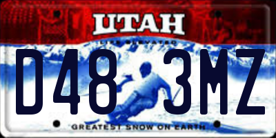 UT license plate D483MZ