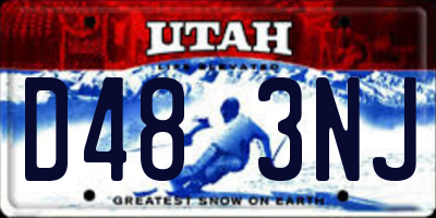 UT license plate D483NJ