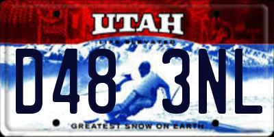 UT license plate D483NL